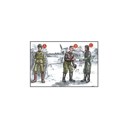 Special-Hobby Soviet Pilots (2 fig.) And Mechanic WW II, (21287305) Cene