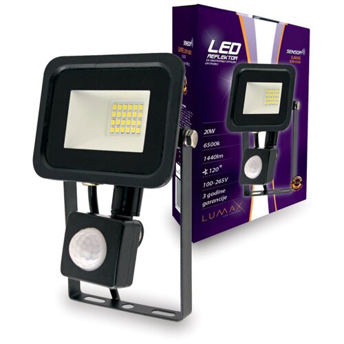 Lumax LED REFLEKTOR 20W SENZOR POKRETA 6500K/1620LM/230V/IP65 Cene