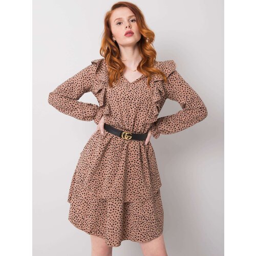 RUE PARIS Dress-WN-SK-R824.68-dark beige Cene