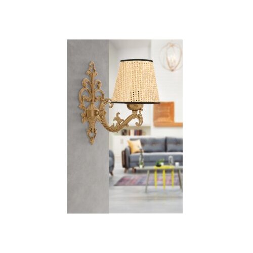 Opviq Zidna lampa Claire Coral, 15x10x13cm, IP20, Bež-zlatna boje Cene