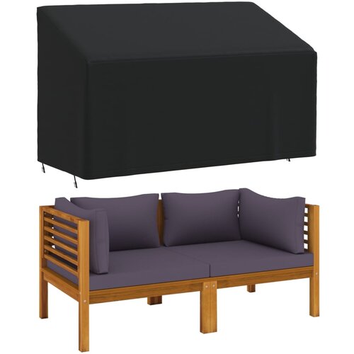 Maison Chic Prevleka za zunanjo pohi&amp;scaron;tvo - Prevleka za trisedežno klop črna 165x70x65/94 cm 420D oxford, (21795162) Slike