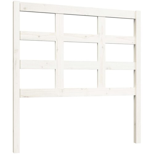 Maison Chic posteljno vzglavje - vzglavna omarica - nočna omarica belo 95,5x4x100 cm trdna borovina, (21705832) Slike