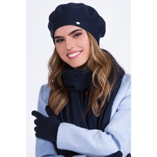 Kamea Woman's Beret K.20.045.12 Navy Blue Slike