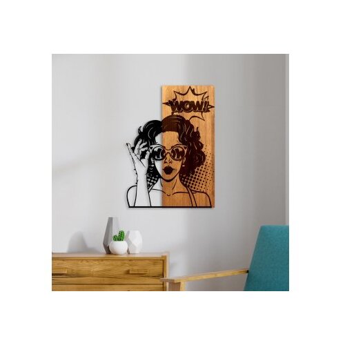 Wallity Zidna dekoracija Wow, 42cmx58cmx3cm, Hrast Slike