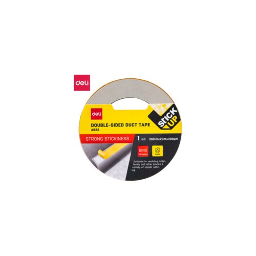 Deli OBOSTRANO LEPLJIVA DUCT TRAKA 30mmX20m - 280mic EA622 Cene