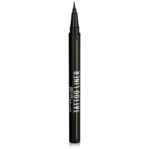 Maybelline Tattoo Liner Ink Pen vodoodporna črtalo za oči za natančen nanos 1 ml odtenek Black