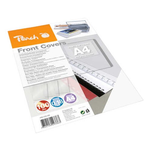 Peach PLATNICA PVC A4 180um 25/1 TRANSPARENT 510022, (20378841) Cene