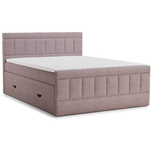 Maison de Rêve Ljubičasti boxspring krevet s prostorom za odlaganje 200x200 cm Caya &ndash; Cijene