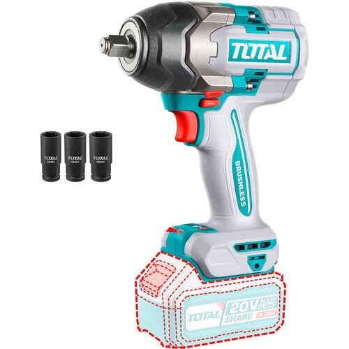 Total BL-Litijum-jonski udarni odvijač 1/2",20v, 850Nm,tri brzine, SOLO TIWLI20851 Cene
