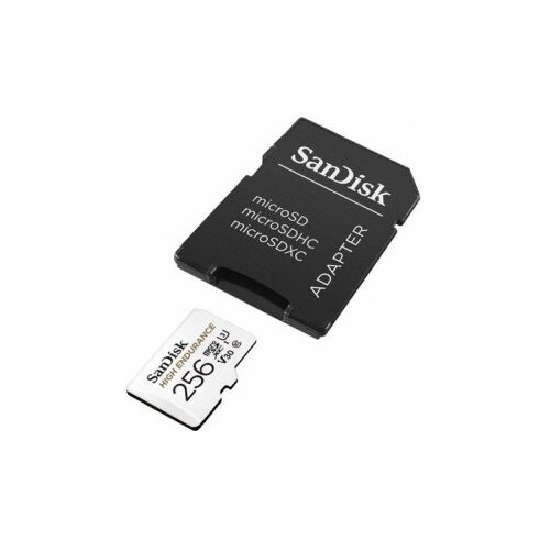 San Disk High Endurance video microSDHC 256GB + SD Adapter Full HD / 4K video, do 100/40 MB/s C10, U3 Cene