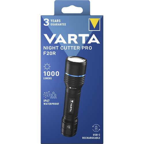 Varta 18920101111 - LED punjiva baterijska lampa NIGHT CUTTER PRO F20R LED/USB IP67 Cene