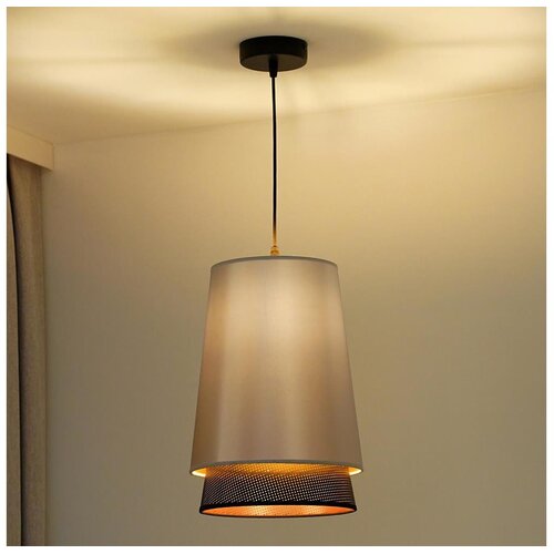  Duolla - Visilica na sajli BELL SHINY 1xE27/15W/230V prečnik 25 cm srebrna/crna Cene