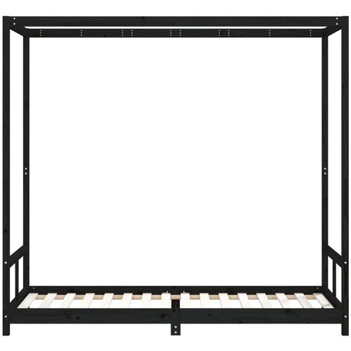  Za dječji krevet crni 80 x 200 cm od masivne borovine Slike