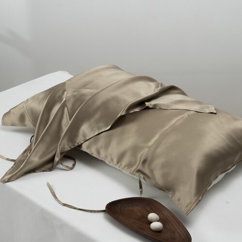 INF Prevleka za vzglavnik iz 100 % murvine svile LightBrown, (21536752) Cene