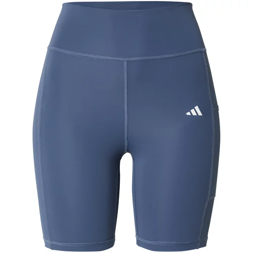 Adidas Športne hlače 'Optime' temno modra / bela