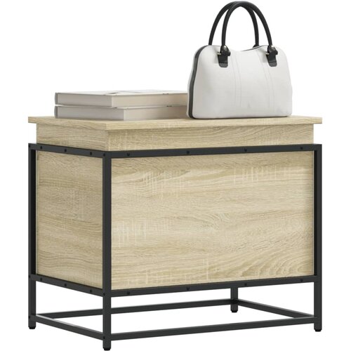 vidaXL Kutija za pohranu s poklopcem sonoma hrast 60x40x51,5 cm Cijene