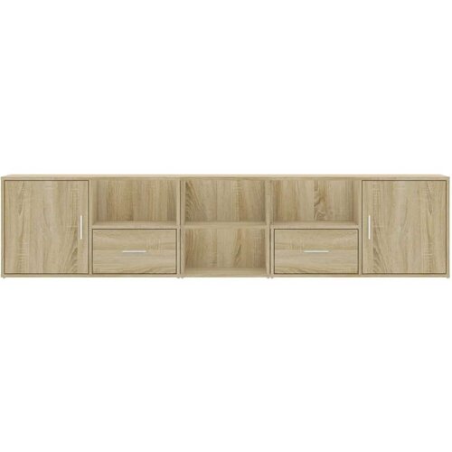 vidaXL Kotna omarica sonoma hrast 200x40x45 cm iverna plošča Cene