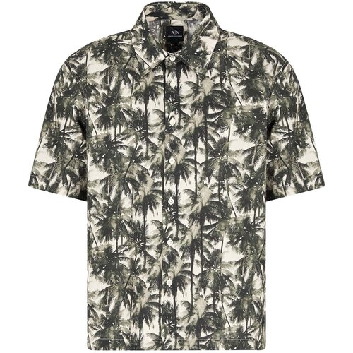 EAX Srajce s kratkimi rokavi Shirt Zelena Slike