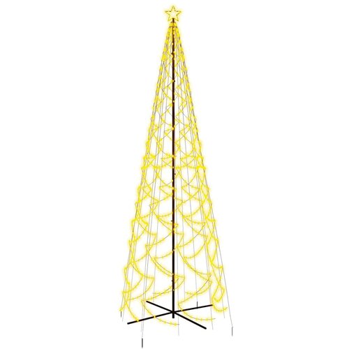  Stožasto božićno drvce toplo bijelo 1400 LED žarulja 160x500 cm Slike