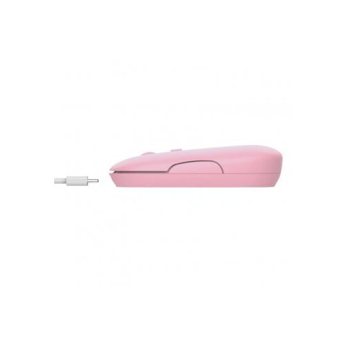 Trust Puck brezžična mi&amp;scaron;ka Bluetooth za polnjenje - roza 24125 Slike