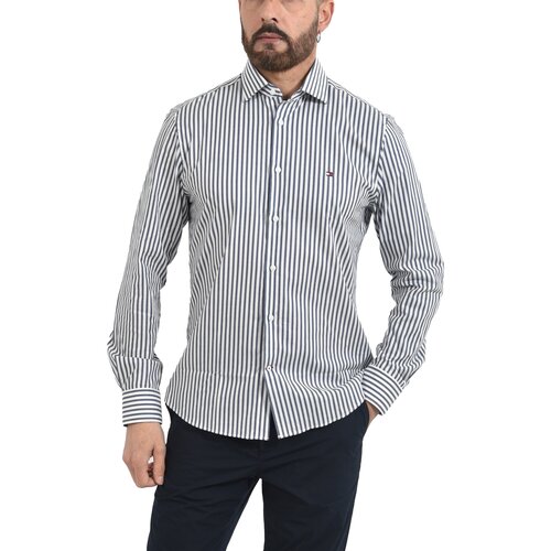Tommy Hilfiger Srajce z dolgimi rokavi MW0MW42928 Modra Cene