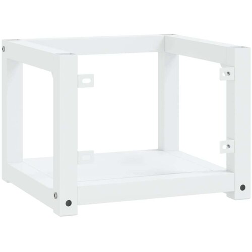  stenski kopalni&amp;scaron;ki regal bel 40x38x31 cm železo, (20580032) Slike