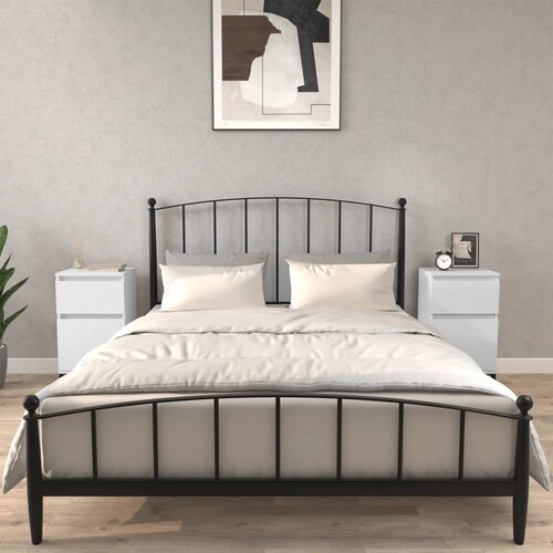 VidaXL Noćni ormarići 2 kom visoki sjaj bijeli 40x35x70 cm Slike