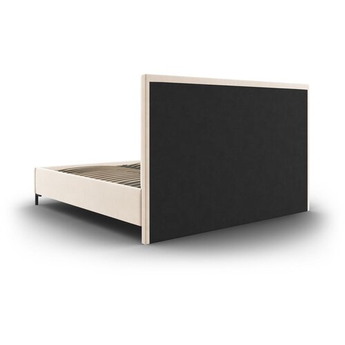 Mazzini Beds Bež oblazinjena zakonska postelja s prostorom za shranjevanje z letvenim dnom 160x200 cm Casey &amp;ndash; Slike