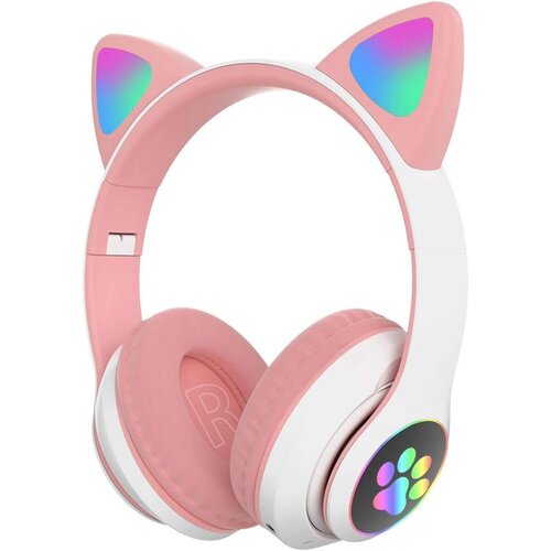 Venisymlis Bluetooth igralne slu&amp;scaron;alke Cat Ear LED, zložljive naglavne slu&amp;scaron;alke za otroke/odrasle, (22101950) Slike
