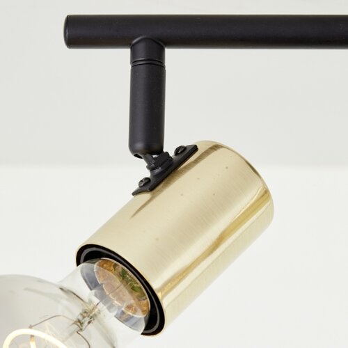 Brilliant Spot svetlo KERRY 3xE27/40W/230V crna/mesing Slike