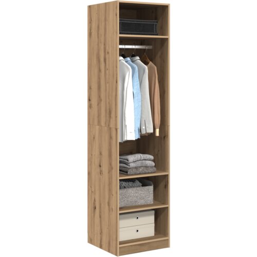 VidaXL Ormar Crni Hrast 50x50x200 cm hrast artisan 50 x 50 x 200 cm Slike