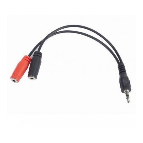 Gembird audio adapter za slušalice 3,5mm 4pin to 2x 3,5 mm 3pin (mic/slušalice), 20cm CCA-417M Cene