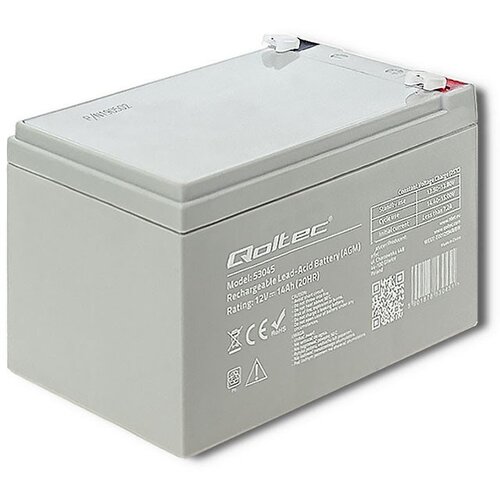 Qoltec 53045 AGM battery | 12V | 14Ah | max. 210A Cijene