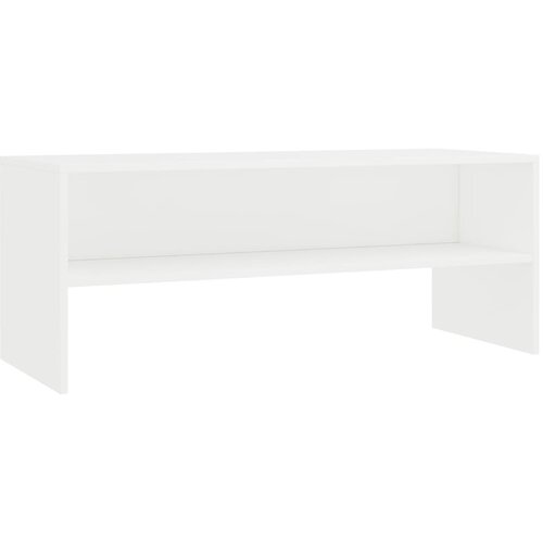 Maison Chic TV omarica - TV stojalo - Televizijska omarica bela 100x40x40 cm iverna plo&amp;scaron;ča, (21701178) Slike