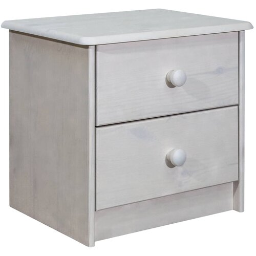 VidaXL Nočna omarica 43x34x40 cm trdna borovina, (20623852) Slike