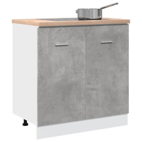 vidaXL Spodnja omarica za umivalnik betonsko siva 80x46x81,5 cm Cene