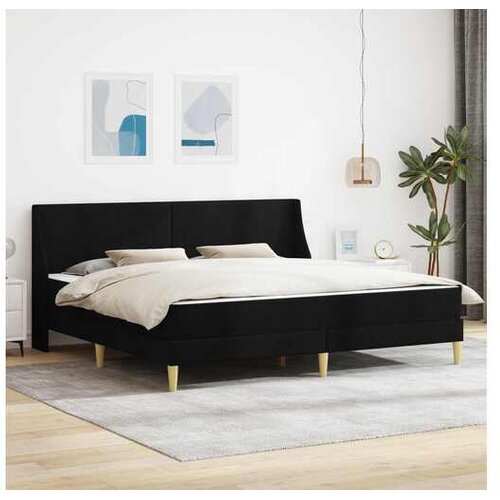 vidaXL Okvir kreveta s madracem Crna 180 x 200 cm Tkanina - Crna 180 x 200 cm Cijene