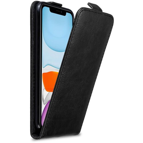 Cadorabo Ohišje, združljivo z Apple iPhone 11 v nočna črna - Zaščitni ovitek v obliki flipa z magnetnim zapiranjem, (20563918) Cene