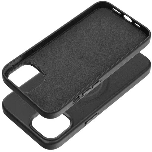 Roar kožna Mag Case maska kompatibilna s MagSafeom &amp;ndash; za iPhone 14 Plus crna Slike
