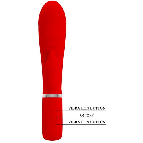 Pretty Love Super soft rabbit vibrator Prescott red Slike