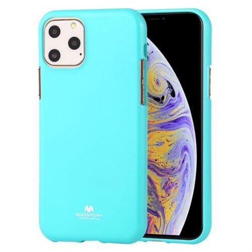 Goospery jelly tanek silikonski ovitek (0,3) za iphone 11 pro - mint Slike