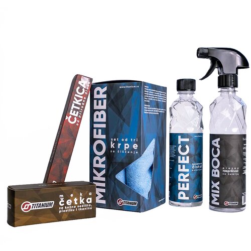 Titanium starter set za enterijer - komplet za čišćenje enterijera automobila Cene