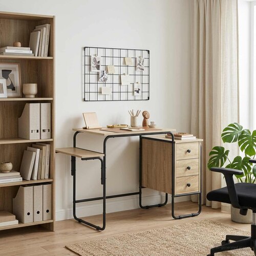  Stol s pohranom Hrast sonoma 120 x 50 x 75 cm Slike
