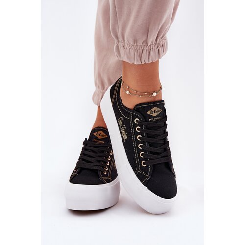 Lee Cooper Women's fabric platform sneakers Cene