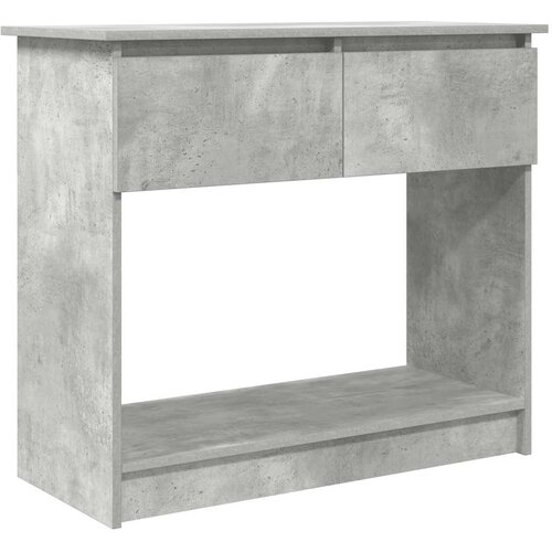 Maison Chic konzolna miza - miza ob steni s predali betonsko siva 85,5x38,5x74,5 cm, (21786234) Slike