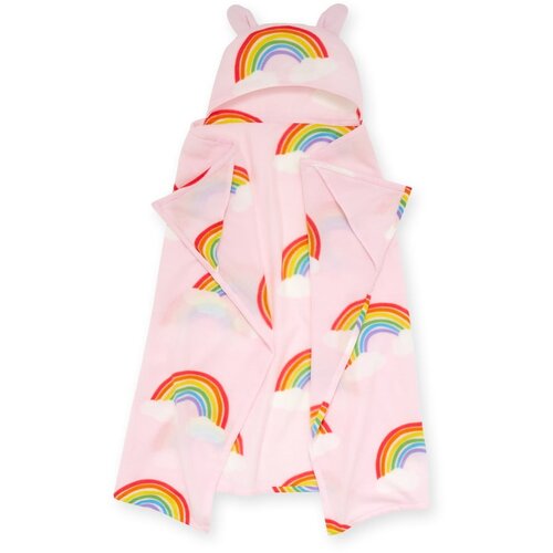 Catherine Lansfield Ružičasta deka za bebe od mikropli&amp;scaron;a 120x150 cm Rainbow Hearts &amp;ndash; Slike