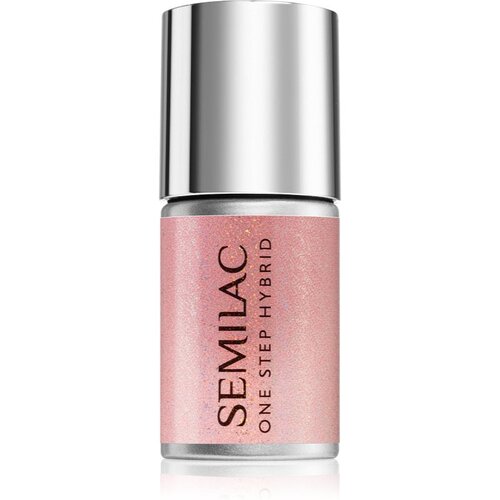 Semilac One Step Hybrid 3in1 gel lak za nohte odtenek S258 Naked Glitter Peach 7 ml Cene