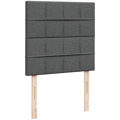 VidaXL Otomanski okvir kreveta s madraca tamnosivi 90x190cm tkanine Slike
