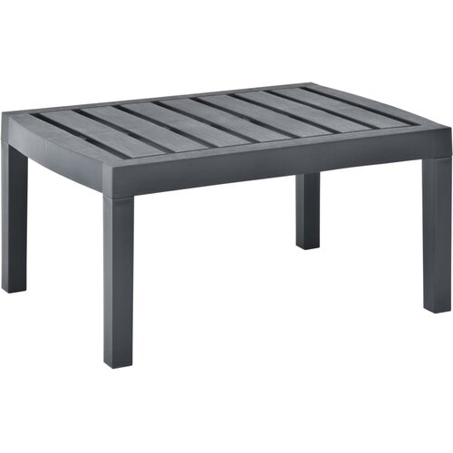 vidaXL Vrtna mizica antracitna 78x55x38 cm plastična Cene