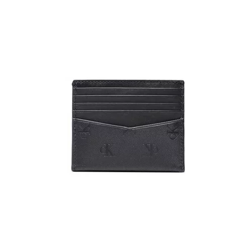 Calvin Klein Jeans Etui za kreditne kartice Monogram Soft Cardcase 10Cc Aop K50K510434 Črna
